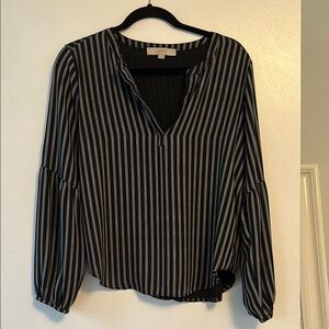 LOFT women’s striped blouse XS